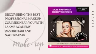 Professional Makeup Courses Near You with Lakme Academy Rashbehari & Nagerbazar