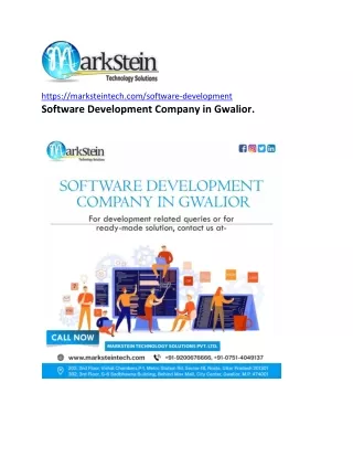 Software Development Company in Gwalior.