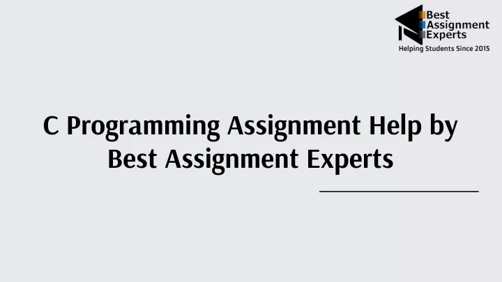 c programming assignment help by best assignment