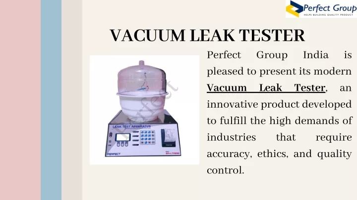 vacuum leak tester perfect pleased to present