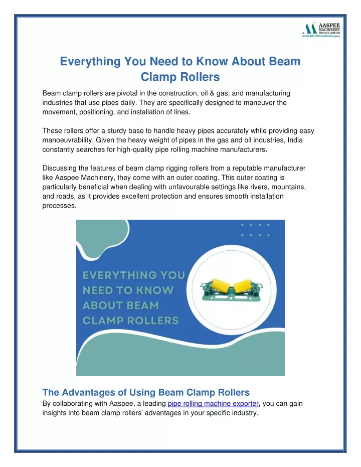 everything you need to know about beam clamp