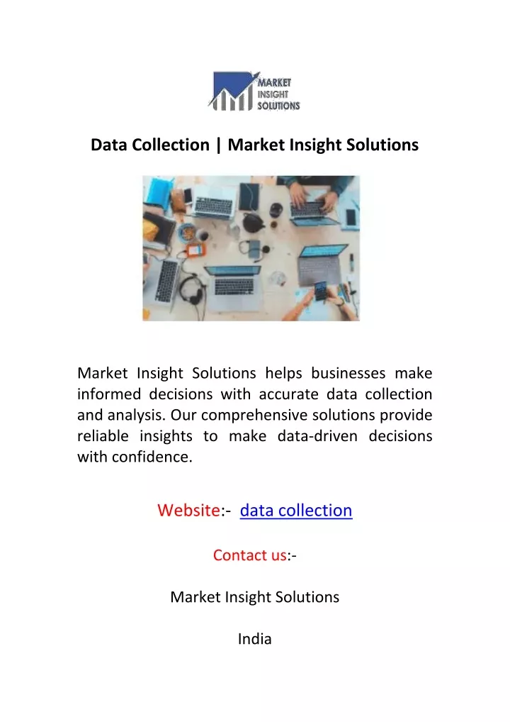 data collection market insight solutions