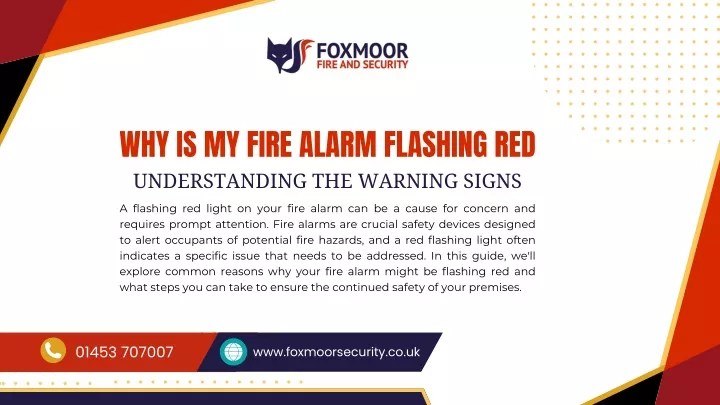 why is my fire alarm flashing red understanding