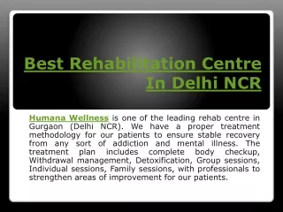 Best Rehabilitation Centre In Delhi NCR