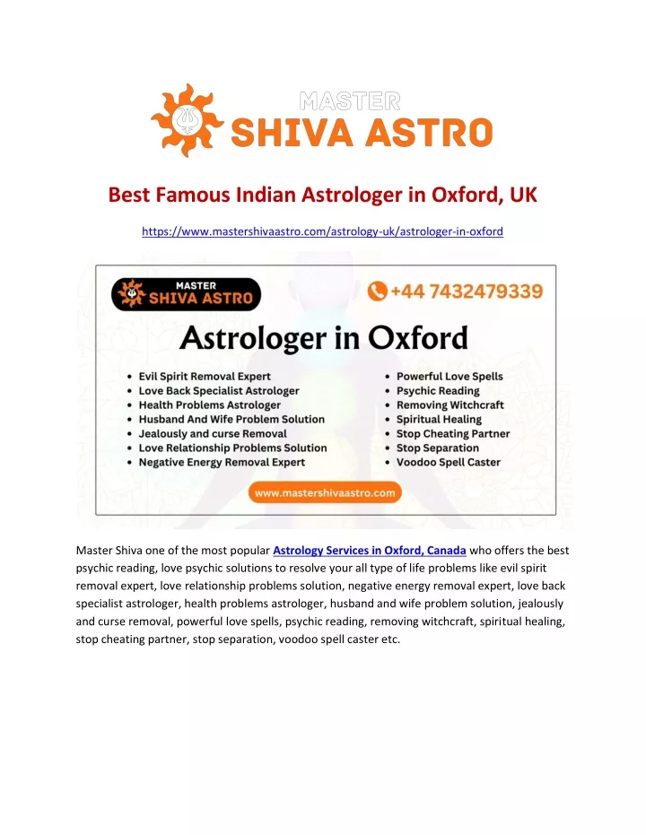 best famous indian astrologer in oxford uk