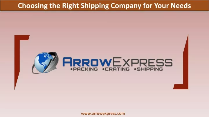 choosing the right shipping company for your needs