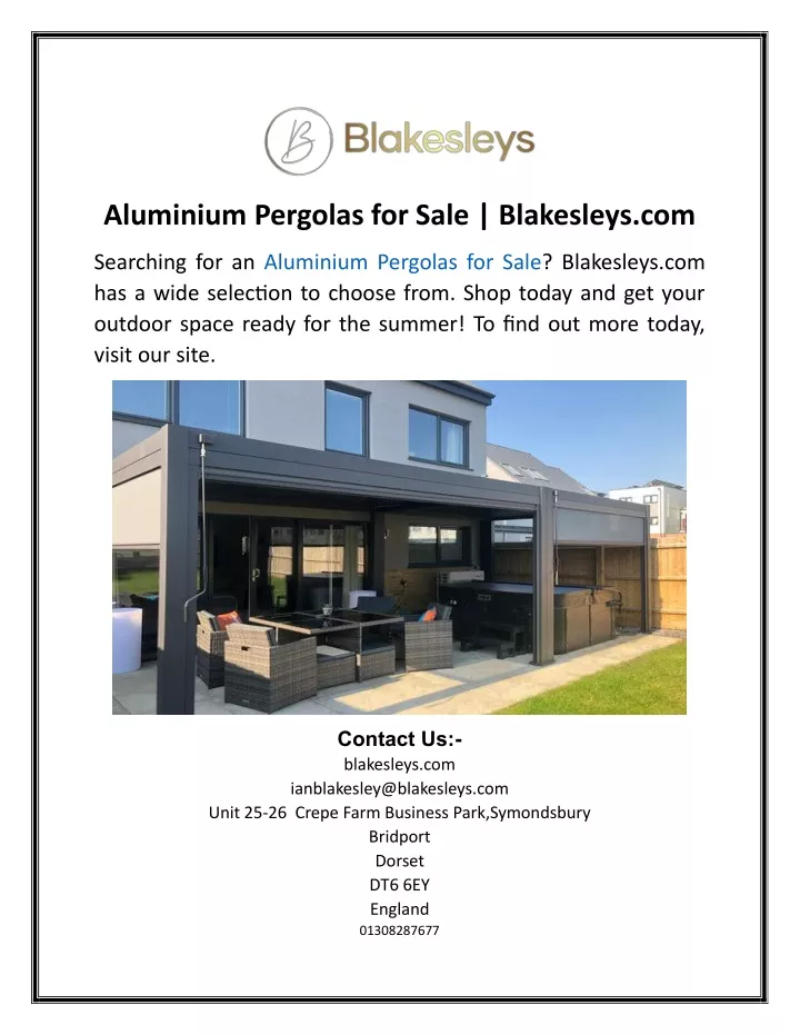 aluminium pergolas for sale blakesleys com