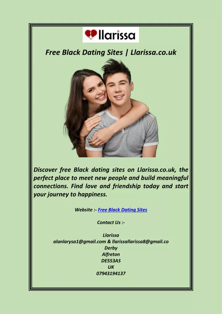 free black dating sites llarissa co uk