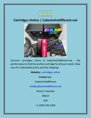 Cartridges Online  Cakeshehitdifferent.net