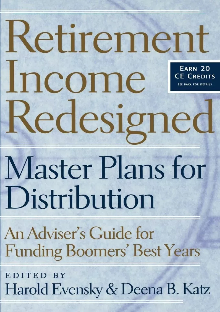 read pdf retirement income redesigned master