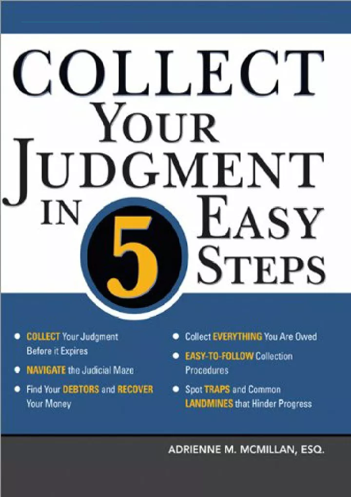 get pdf download collect your judgment in 5 easy