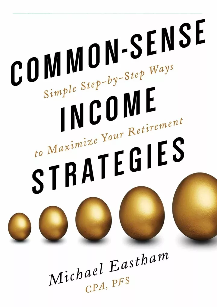 pdf read online common sense income strategies