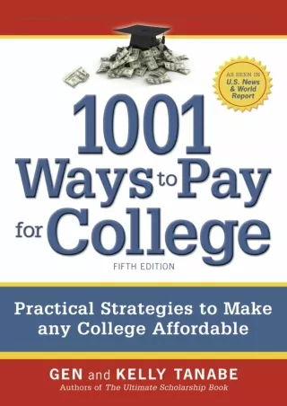 [PDF] ⭐DOWNLOAD⭐  1001 Ways to Pay for College: Strategies to Maximize Financial