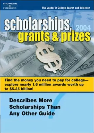 [PDF] ⭐DOWNLOAD⭐  Scholarships, Grants & Prizes, 2004