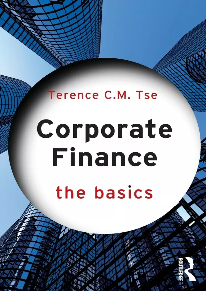 read pdf corporate finance the basics download