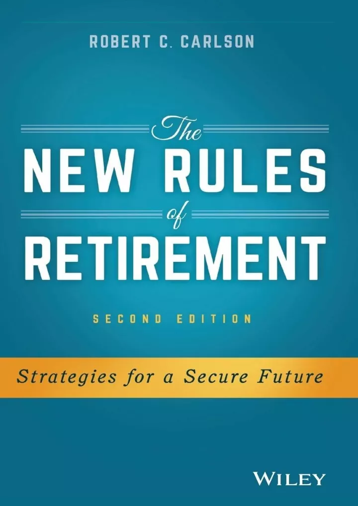 pdf read online the new rules of retirement