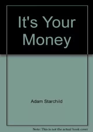 get [PDF] ⭐DOWNLOAD⭐ It's your money: A consumer's guide to credit