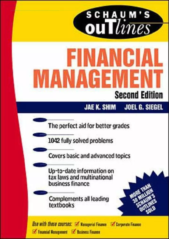 read download schaum s outline of financial