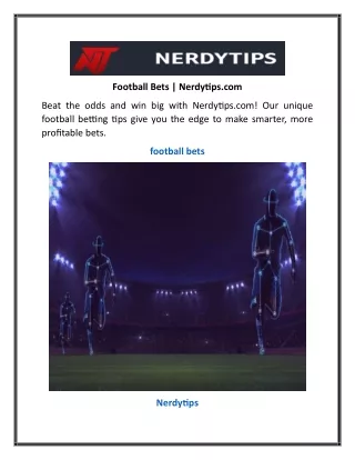 Football Bets | Nerdytips.com