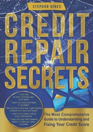 ⭐DOWNLOAD⭐ Book [PDF]  Credit Repair Secrets: The Most Comprehensive Guide to Un