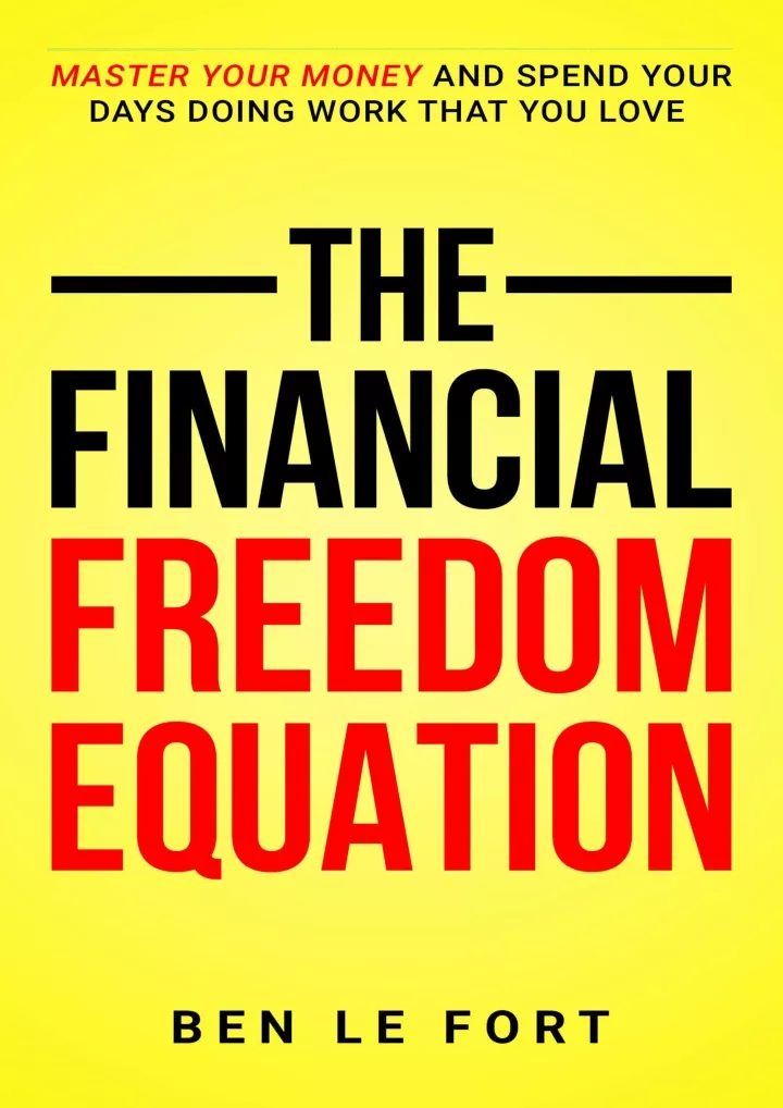 read pdf the financial freedom equation master