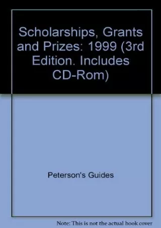 [PDF] ⭐DOWNLOAD⭐  Peterson's 1999 Scholarships, Grants & Prizes (3rd Edition. In
