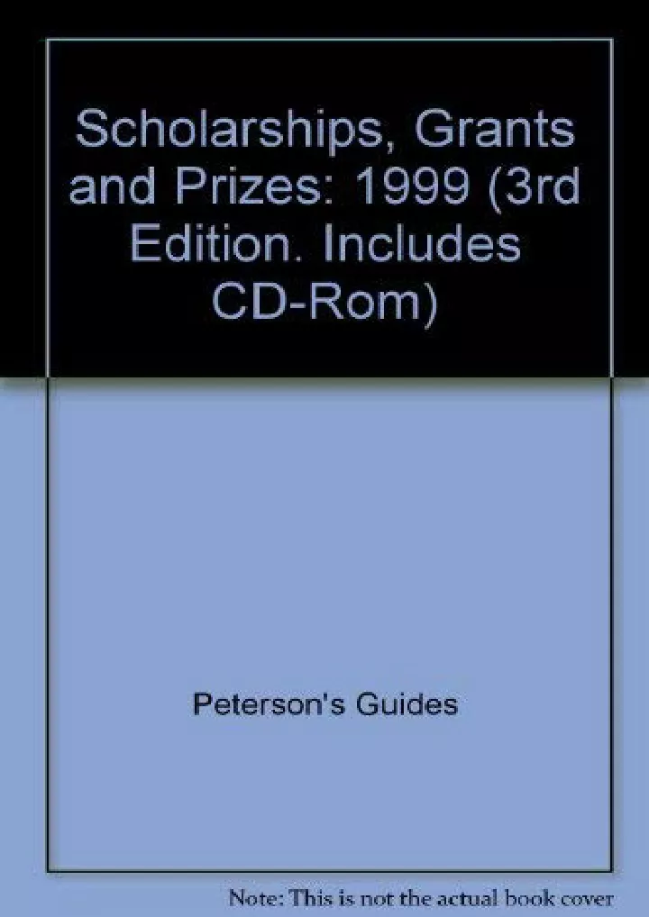 pdf download peterson s 1999 scholarships grants