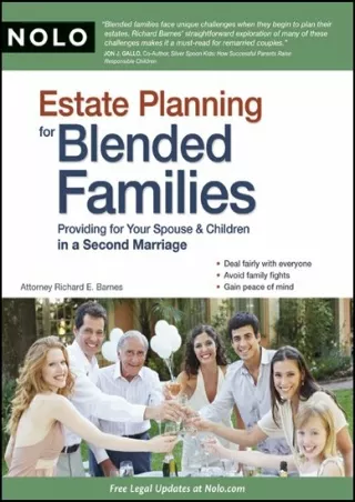 ⭐DOWNLOAD⭐/PDF  Estate Planning for Blended Families: Providing for Your Spouse