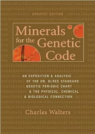 download⚡️[EBOOK]❤️ Minerals for the Genetic Code