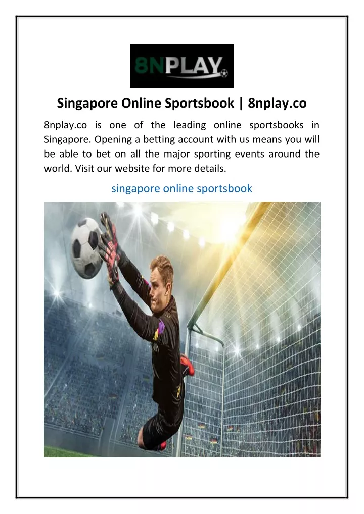 singapore online sportsbook 8nplay co