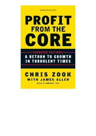 full]✔download️⚡(pdf) Profit from the Core A Return to Growth in Turbulent Times