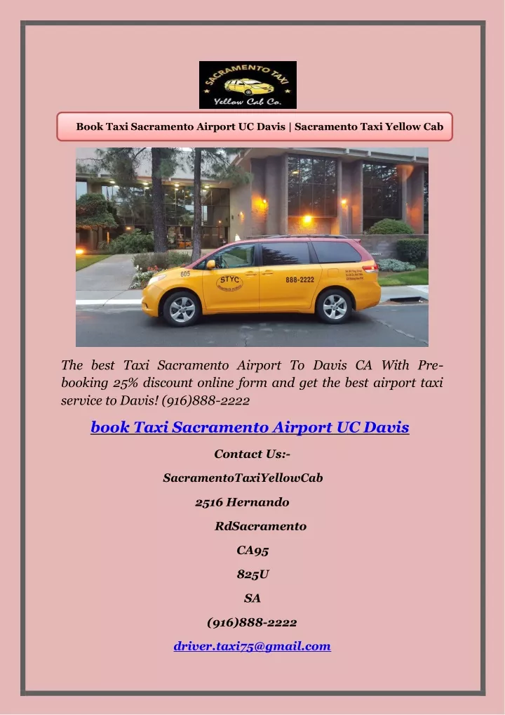book taxi sacramento airport uc davis sacramento