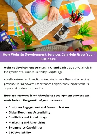 how website development services can help grow