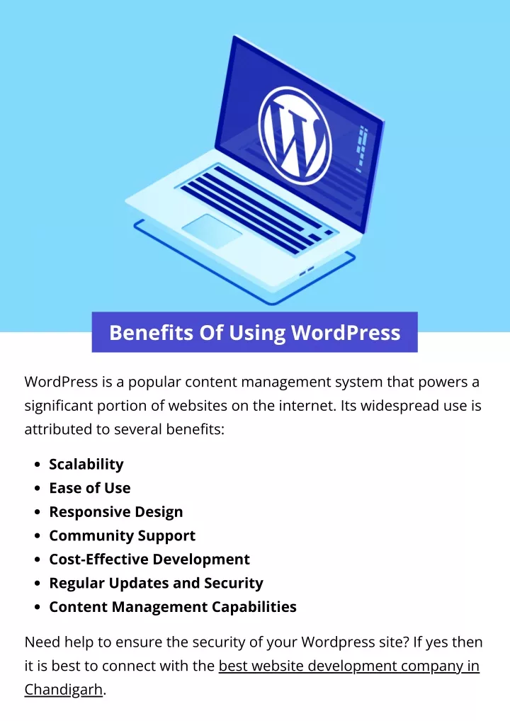 benefits of using wordpress