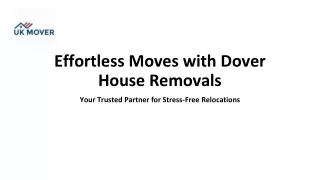 house removals in Dover