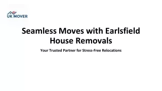 House Removals in Earlsfield