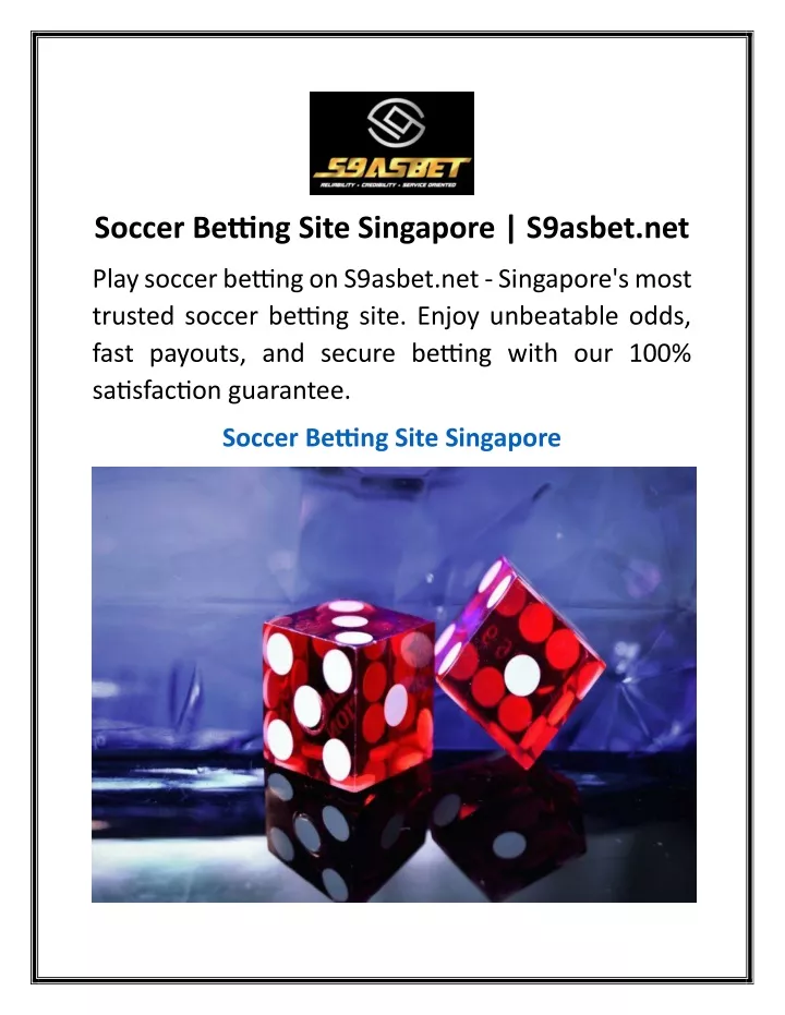 soccer betting site singapore s9asbet net