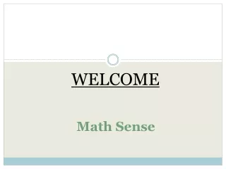 math sense