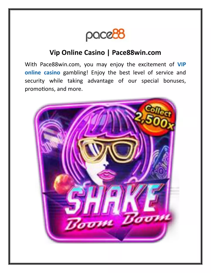 vip online casino pace88win com