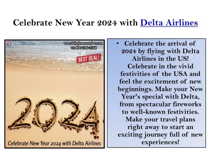 celebrate new year 2024 with delta airlines
