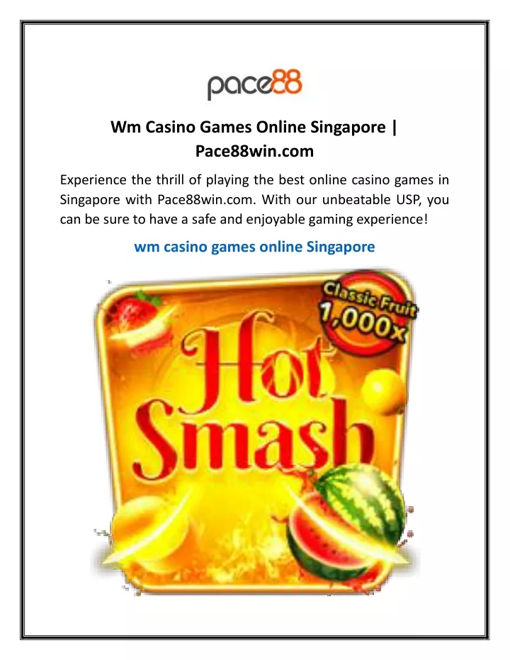 wm casino games online singapore pace88win com