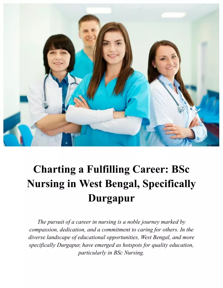 charting a fulfilling career bsc nursing in west