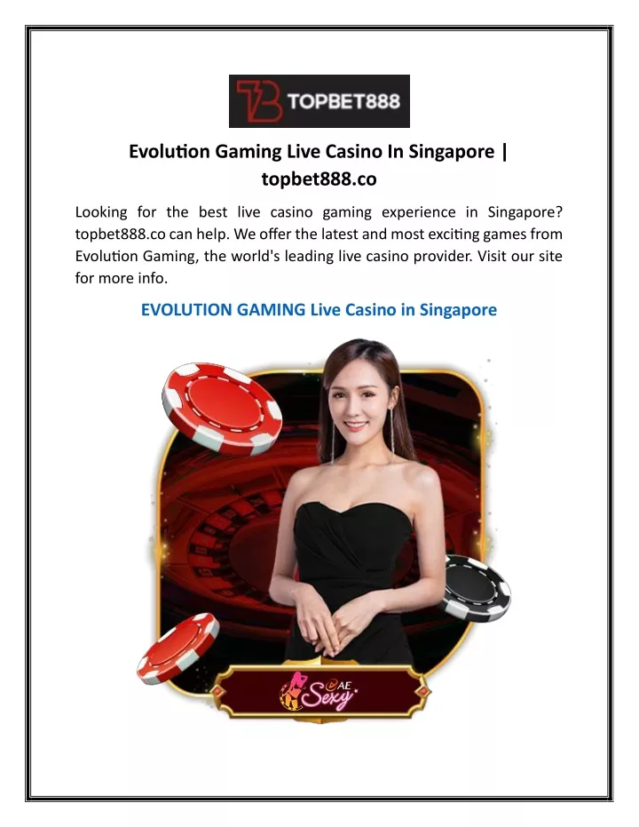 evolution gaming live casino in singapore