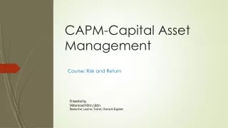 CAPM_Presentation