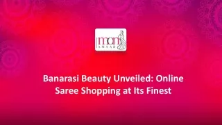 Banarasi Beauty Unveiled Online Saree Shopping at Its Finest
