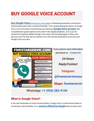 BUY GOOGLE VOICE ACCOUNT (1)