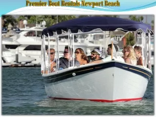 Premier Boat Rentals Newport Beach