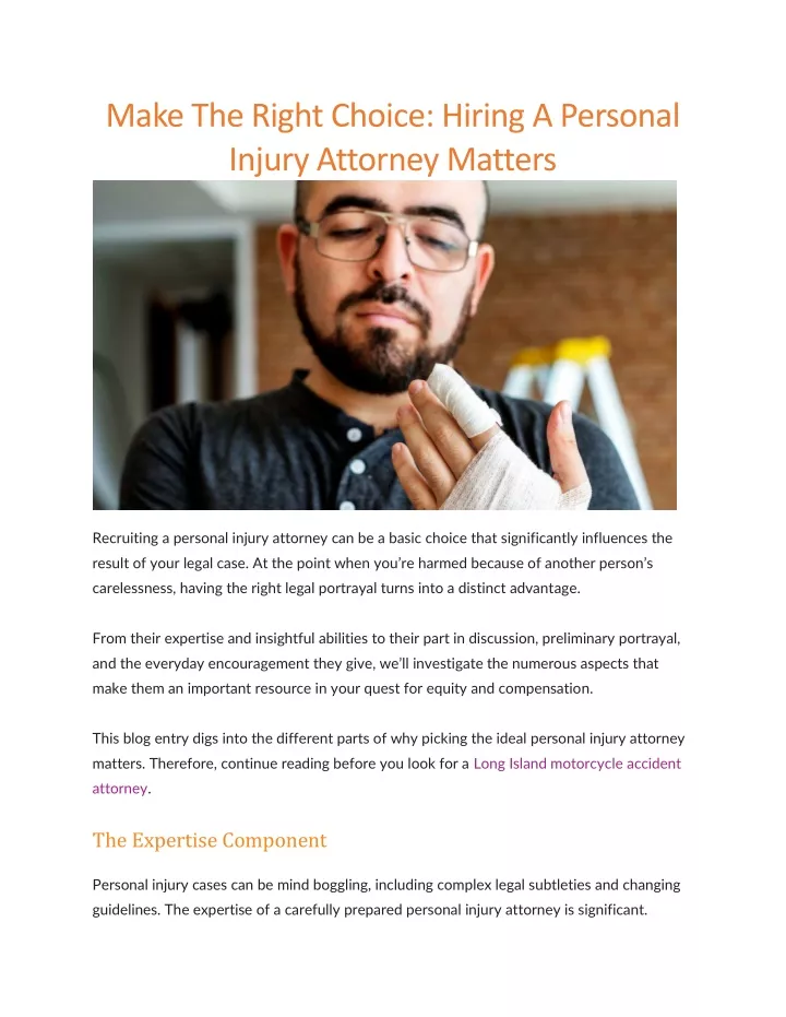 make the right choice hiring a personal injury