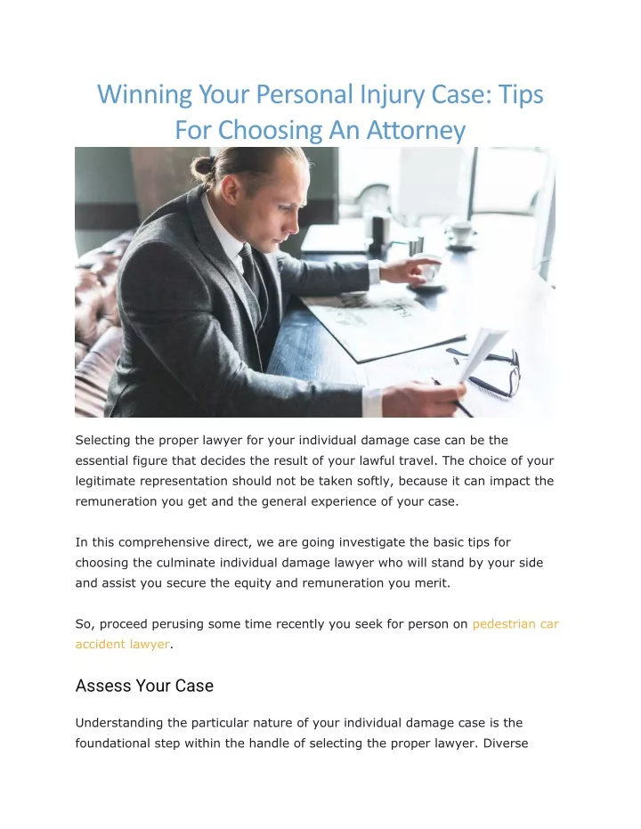 winning your personal injury case tips