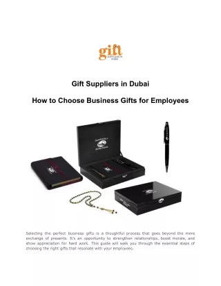 How to Choose Business Gifts for Employees